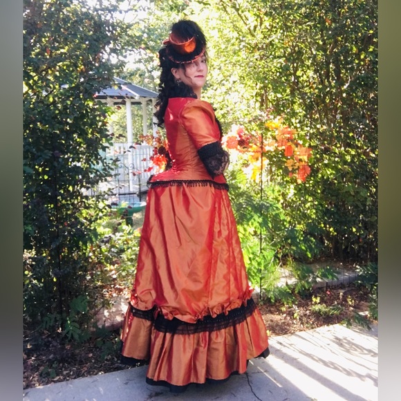 1880s Victorian Bustle Steampunk Cosplay Costume Halloween, Theater, Reenactment - Picture 3 of 9